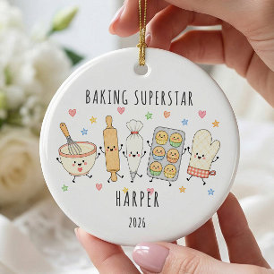 Baking Superstar Personalised Ornament