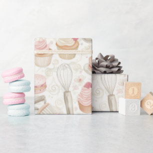 Baking Sweet Desserts Pattern Wrapping Paper