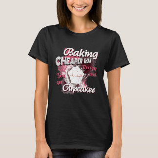 Baking Therapy And Cupcakes Baker Culinary T-Shirt