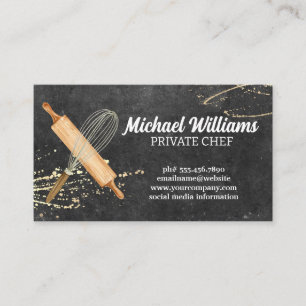 Baking Tools Chef Business Card