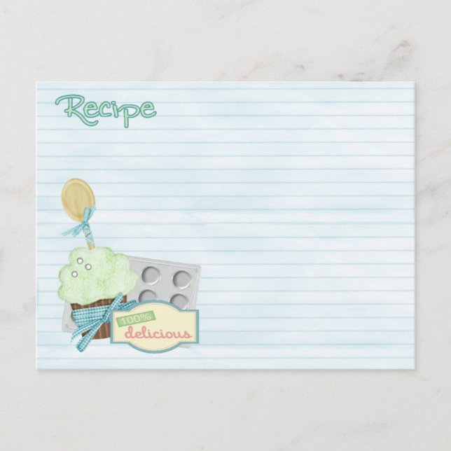 baking tools recipe card (Front)