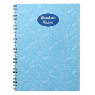 Baking Utensil Tool Blue Illustration Recipe Book