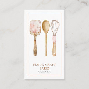 Baking Utensils Baker  Business Card
