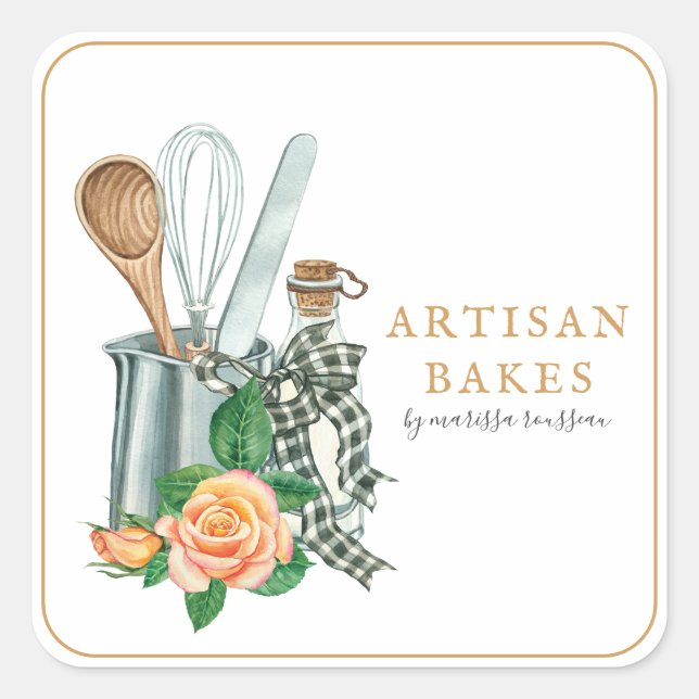 Baking Utensils Bakery Baker Product Labels (Front)