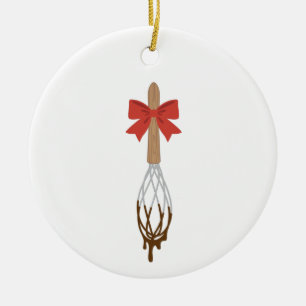Baking Whisk Ceramic Tree Decoration