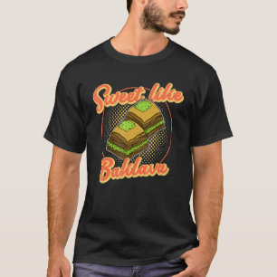 Baklava Greece Cuisine Crete Athens Vacation 9 T-Shirt