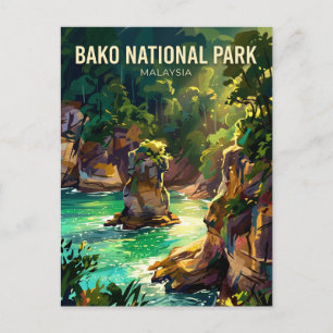 Bako National Park Malaysia Postcard