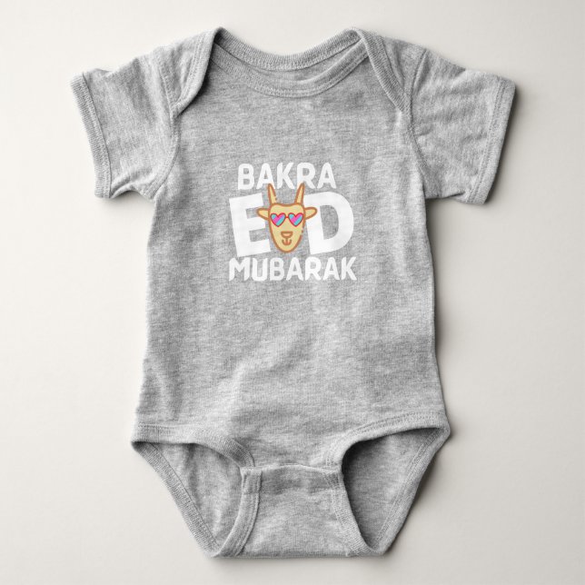 Bakra Eid Mubarak Baby Bodysuit (Front)