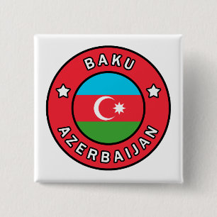 Baku Azerbaijan 15 Cm Square Badge