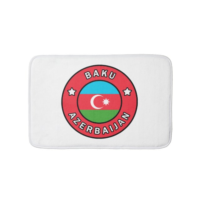Baku Azerbaijan Bath Mat (Front)