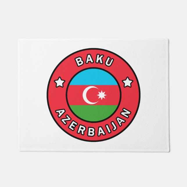 Baku Azerbaijan Doormat (Front)
