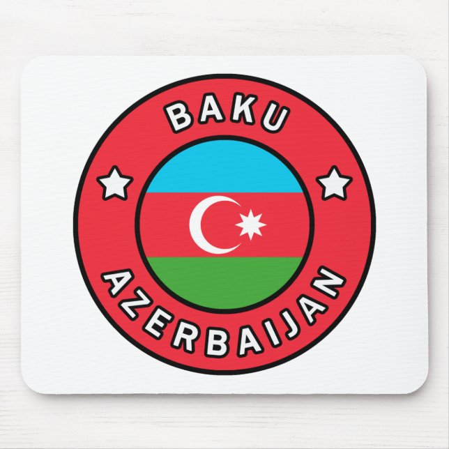 Baku Azerbaijan Mouse Mat (Front)