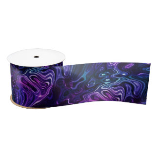 baku whisper - dark marble : satin ribbon