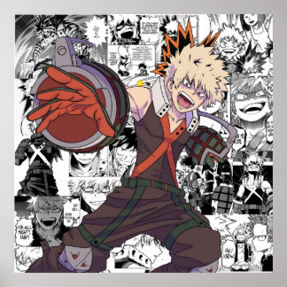 Bakugou Collage Poster