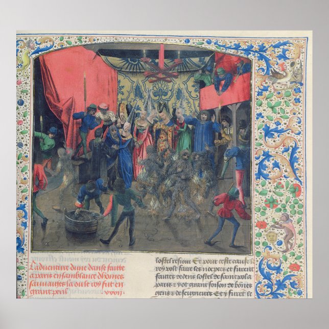 Bal des Ardents', Charles being saved Poster (Front)