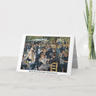Bal Du Moulin By Pierre-Auguste Renoir Card