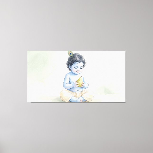 Bal Krishna Canvas Print (Front)