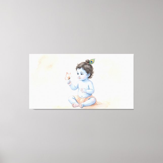 Bal Krishna Canvas Print (Front)