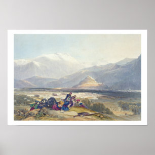 Bala Hissar and City of Kabul with the British Can Poster