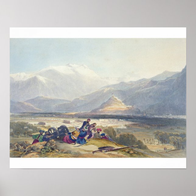 Bala Hissar and City of Kabul with the British Can Poster (Front)