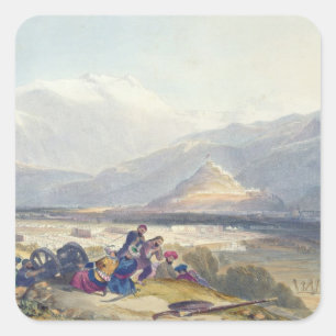Bala Hissar and City of Kabul with the British Can Square Sticker