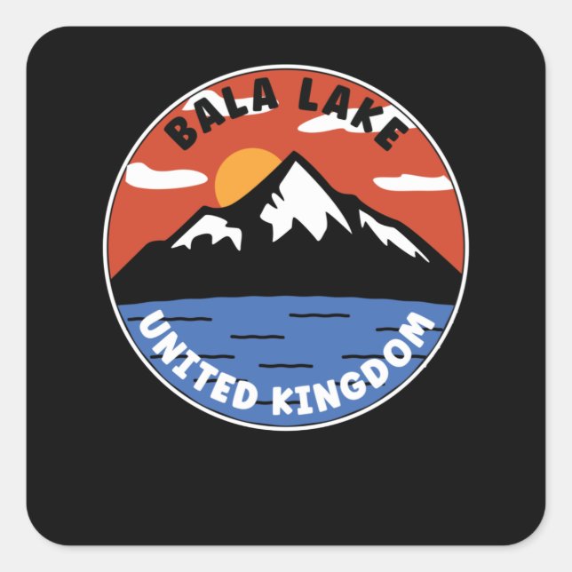 Bala Lake - United Kingdom Square Sticker (Front)