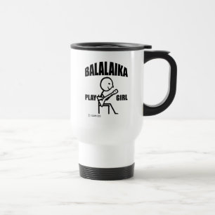 Balalaika Play Girl Travel Mug