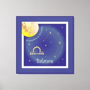 Balance 24 septembre au 23 octobre canvas print