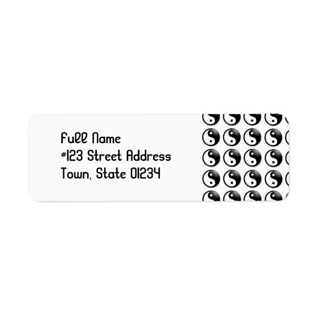 Balance Address Mailing Labels (Front)