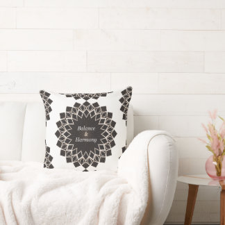 Balance and Harmony mandala Cushion