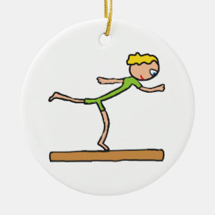 Balance Beam Ceramic Tree Decoration