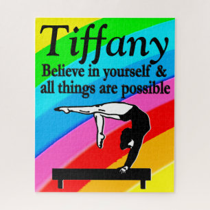 BALANCE BEAM GYMNASTICS PERSONALIZED PUZZLE