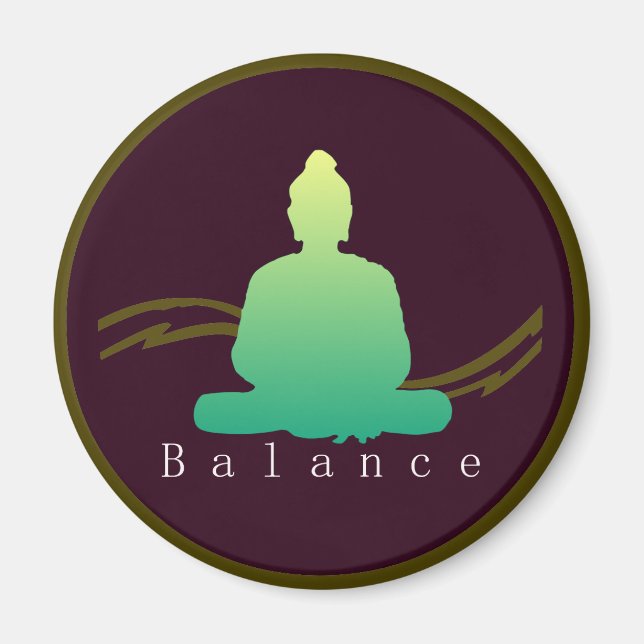 "Balance" Beautiful Buddha Magnet. Magnet (Front)