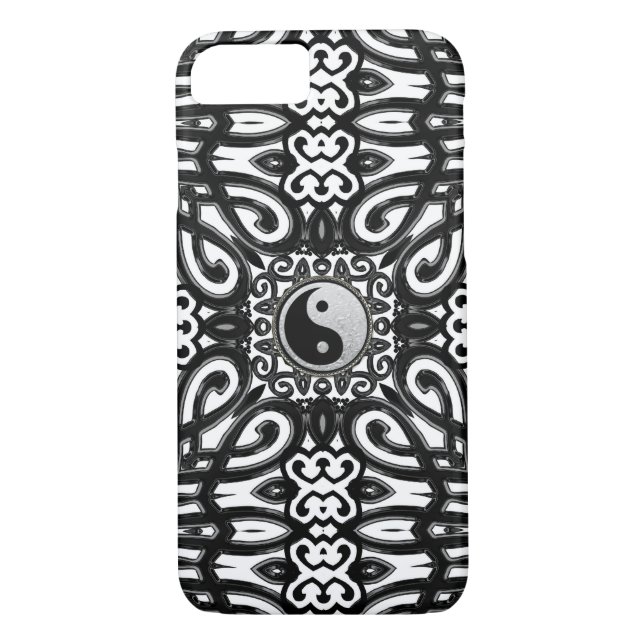 Balance Black White Yin Yang Decor iPhone 7 Case (Back)