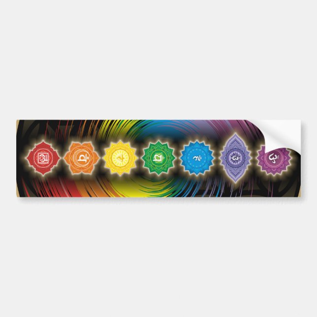 Balance chakra Yoga Mat Bumper Sticker (Front)