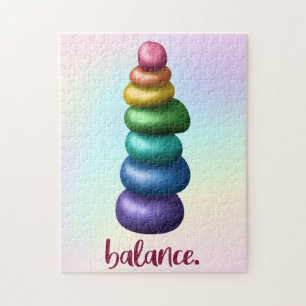 Balance. Challenging Rainbow Puzzle