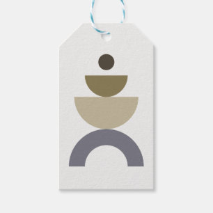 Balance - colourful Mid Century geometric shapes Gift Tags