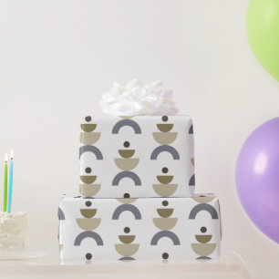 Balance - colourful Mid Century geometric shapes Wrapping Paper