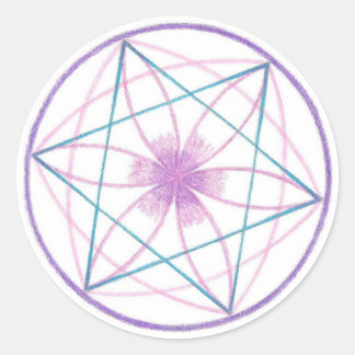 Balance Mandala Classic Round Sticker