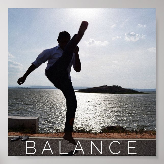 Balance - Martial Arts Motivational Poster (Front)