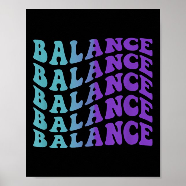 Balance, Mental Health Awareness  Poster (Front)