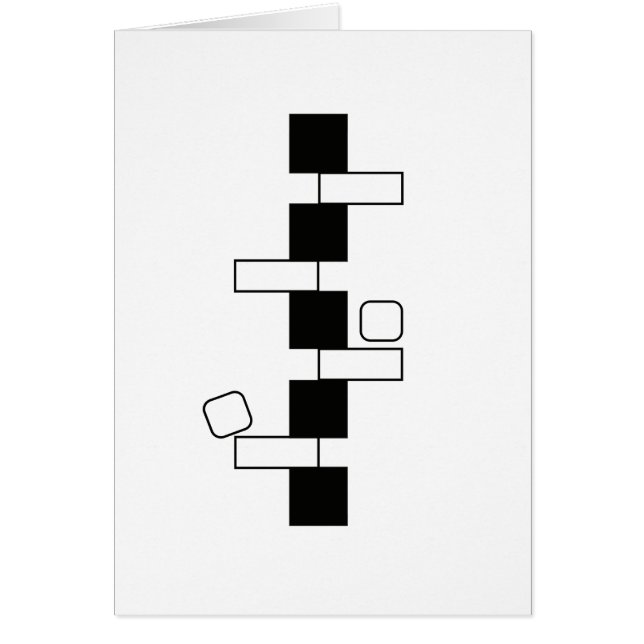 "Balance" Modern Art Card (5" x 7") (Front)