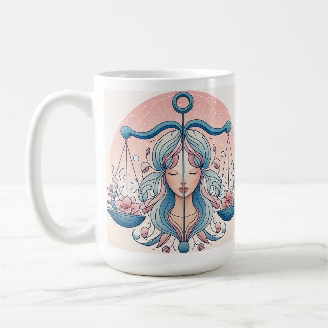 Balance of Beauty: Libra-Inspired Mug (Left)