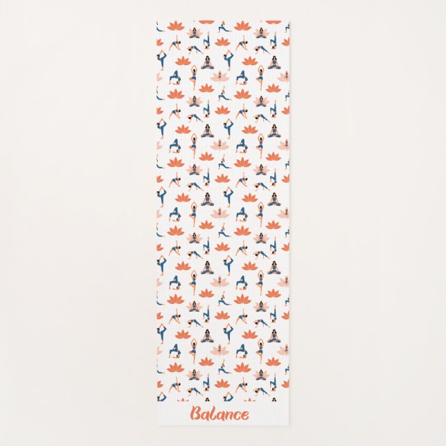 Balance pattern Yoga Mat (Front)