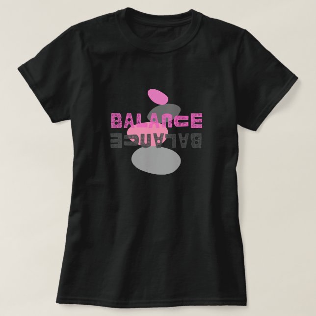 Balance pink and grey T-Shirt (Design Front)