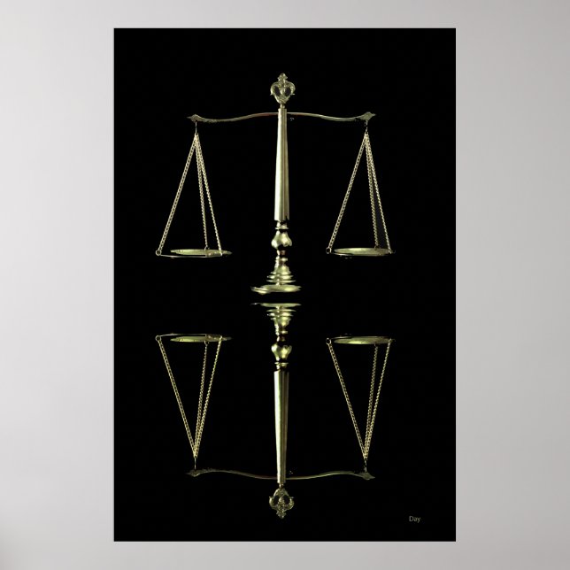 Balance Scales Reflection Poster (Front)