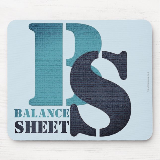 "BALANCE SHEET" MOUSE MAT (Front)
