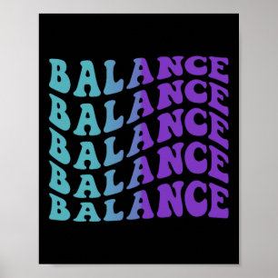 Balance Suicide Prevention Mental Health Awareness Poster