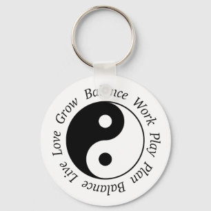 Balance Yin Yang Keychain