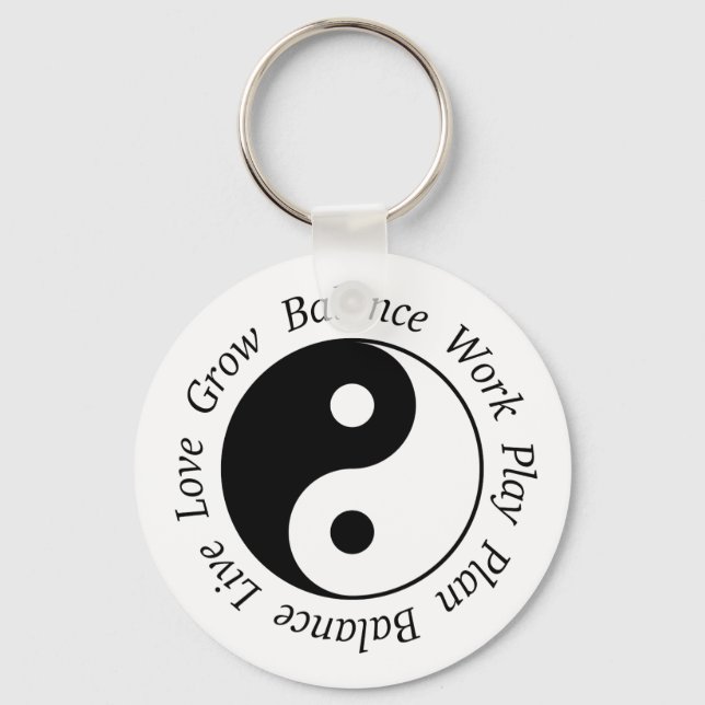 Balance Yin Yang Keychain (Front)